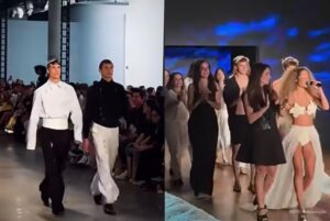 João e Francisco Hilbert no SPFW - Filhos da Apresentadora Fernanda Lima