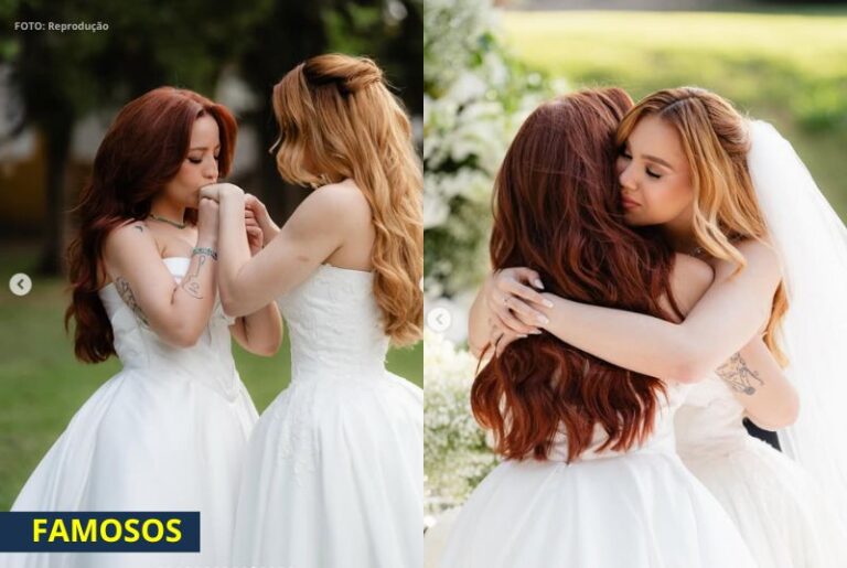 Mari Fernandez e Júlia Ribeiro vivem um sonho real em um casamento deslumbrante no interior paulista