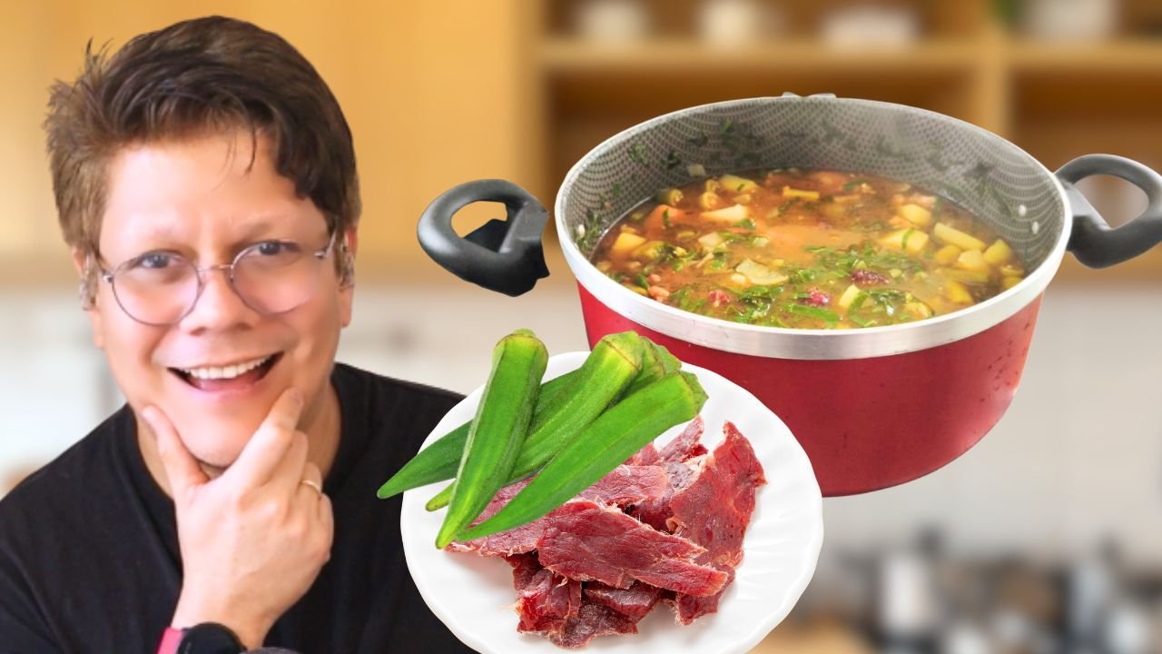 Charque com Quiabo e Legumes : O Sabor do Nordeste em seu Prato!